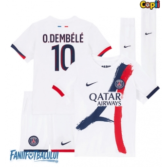 Paris Saint-Germain Ousmane Dembele #10 Echipament de Fotbal Replică 2025-26 Copii Deplasare (+ Șorturi)